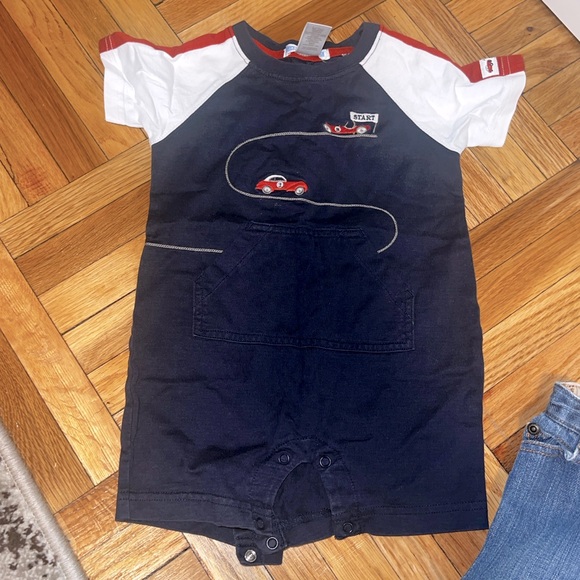 Janie and Jack White Shirt and Jeans Set - Picture 3 of 3